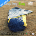 Warm winter outdoor equipment 190T Terylene mummy/children fleece sleeping bag